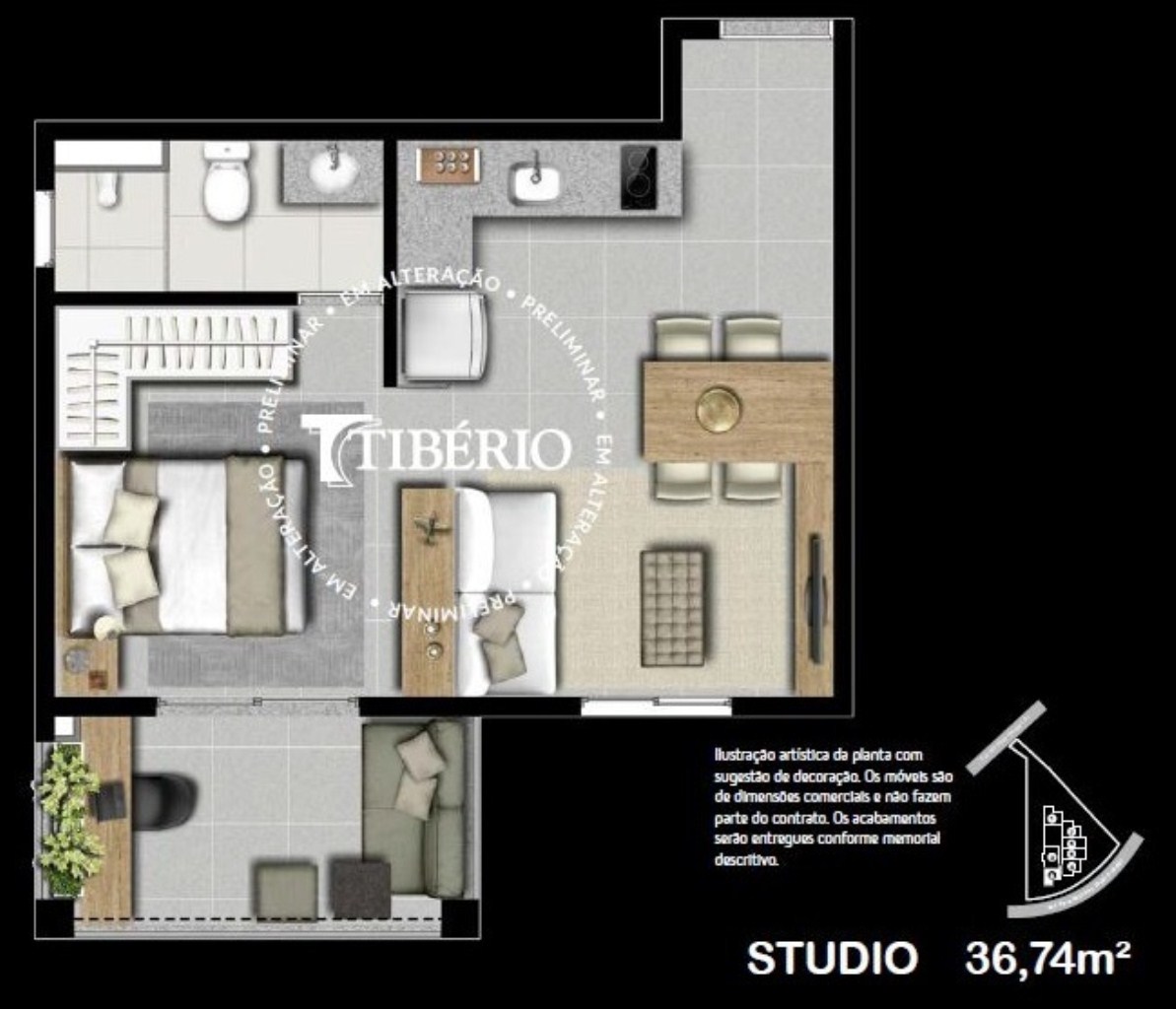 Apartamento, 1 quarto, 31 m² - Foto 18