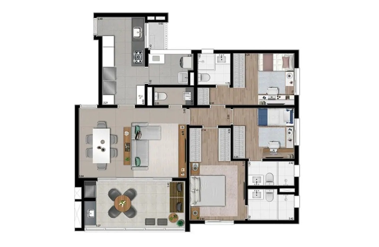 Apartamento, 2 quartos, 114 m² - Foto 15