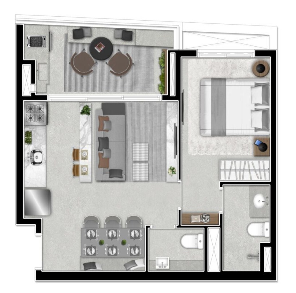 Apartamento à venda com 1 quarto, 29m² - Foto 19