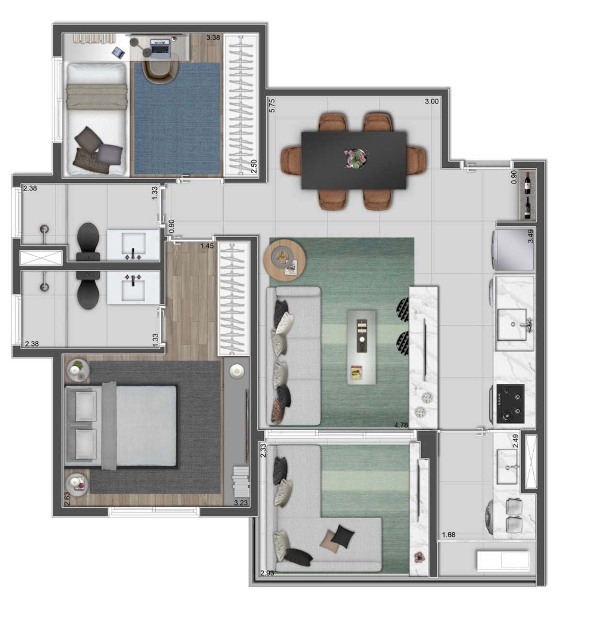 Apartamento, 2 quartos, 93 m² - Foto 21