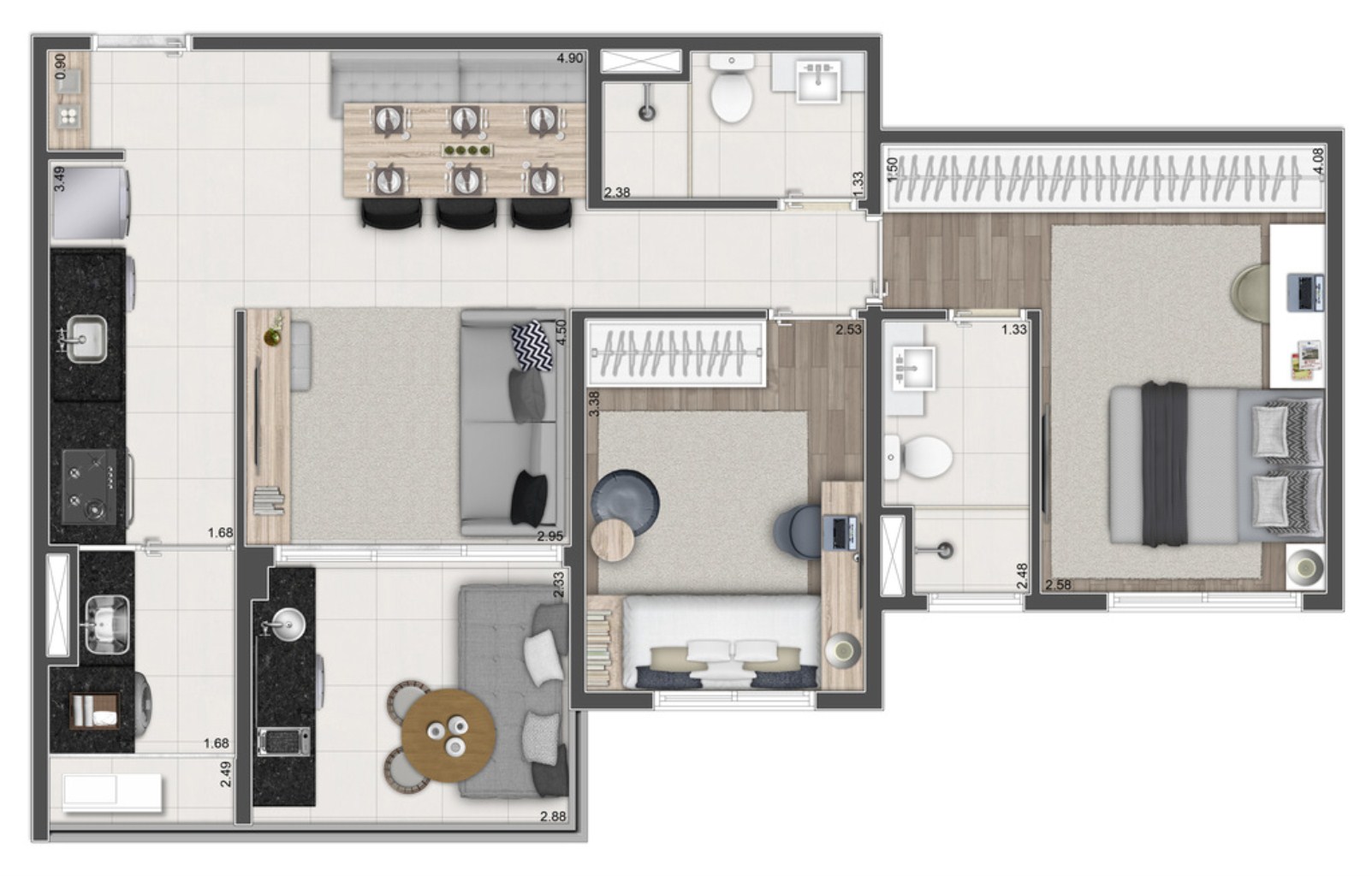 Apartamento, 2 quartos, 93 m² - Foto 24