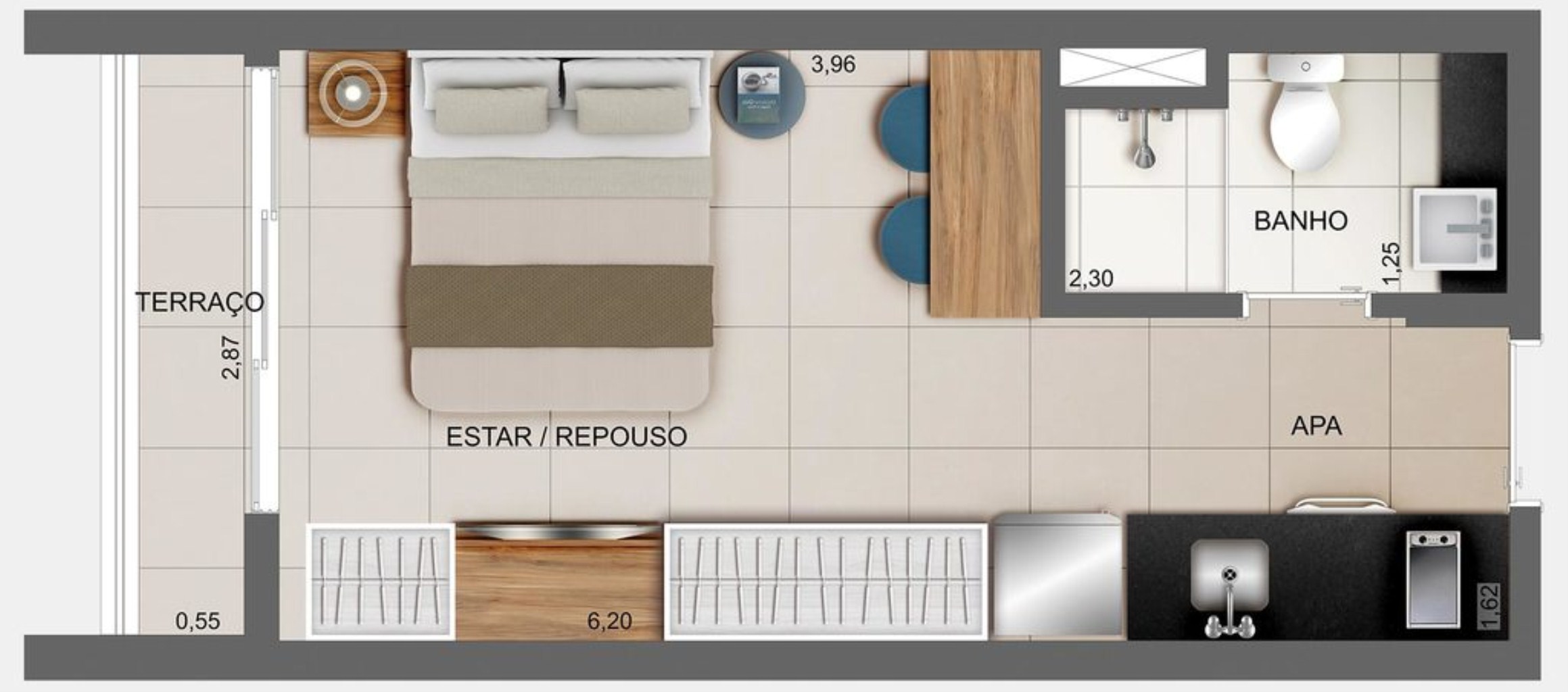 Apartamento, 1 quarto, 95 m² - Foto 24