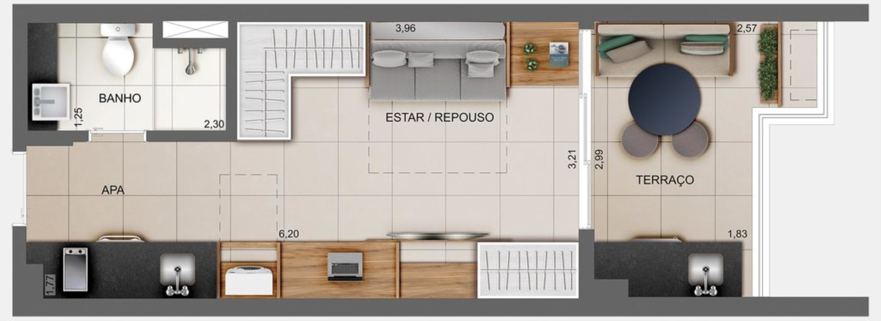 Apartamento, 1 quarto, 95 m² - Foto 25