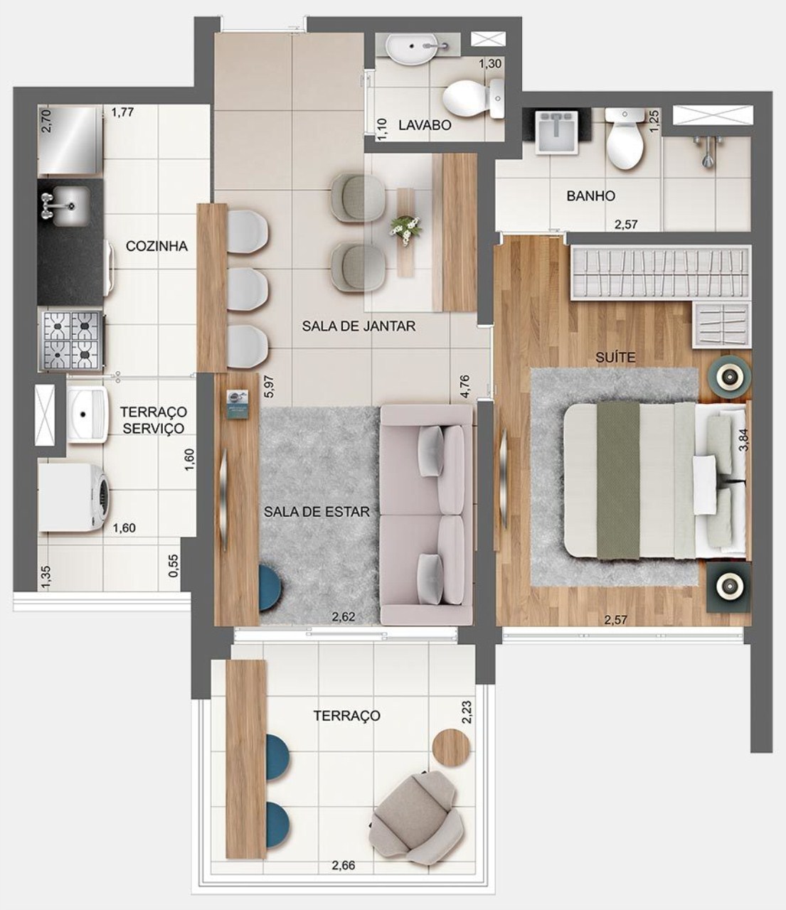 Apartamento, 1 quarto, 95 m² - Foto 26