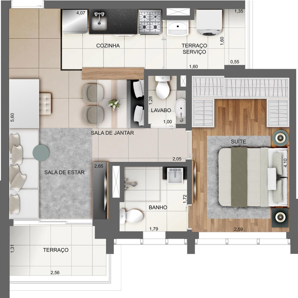 Apartamento, 1 quarto, 95 m² - Foto 27