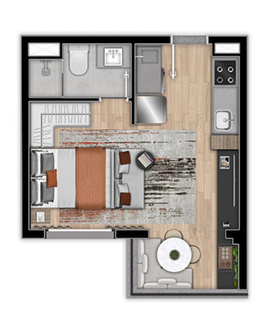 Apartamento, 1 quarto, 28 m² - Foto 18