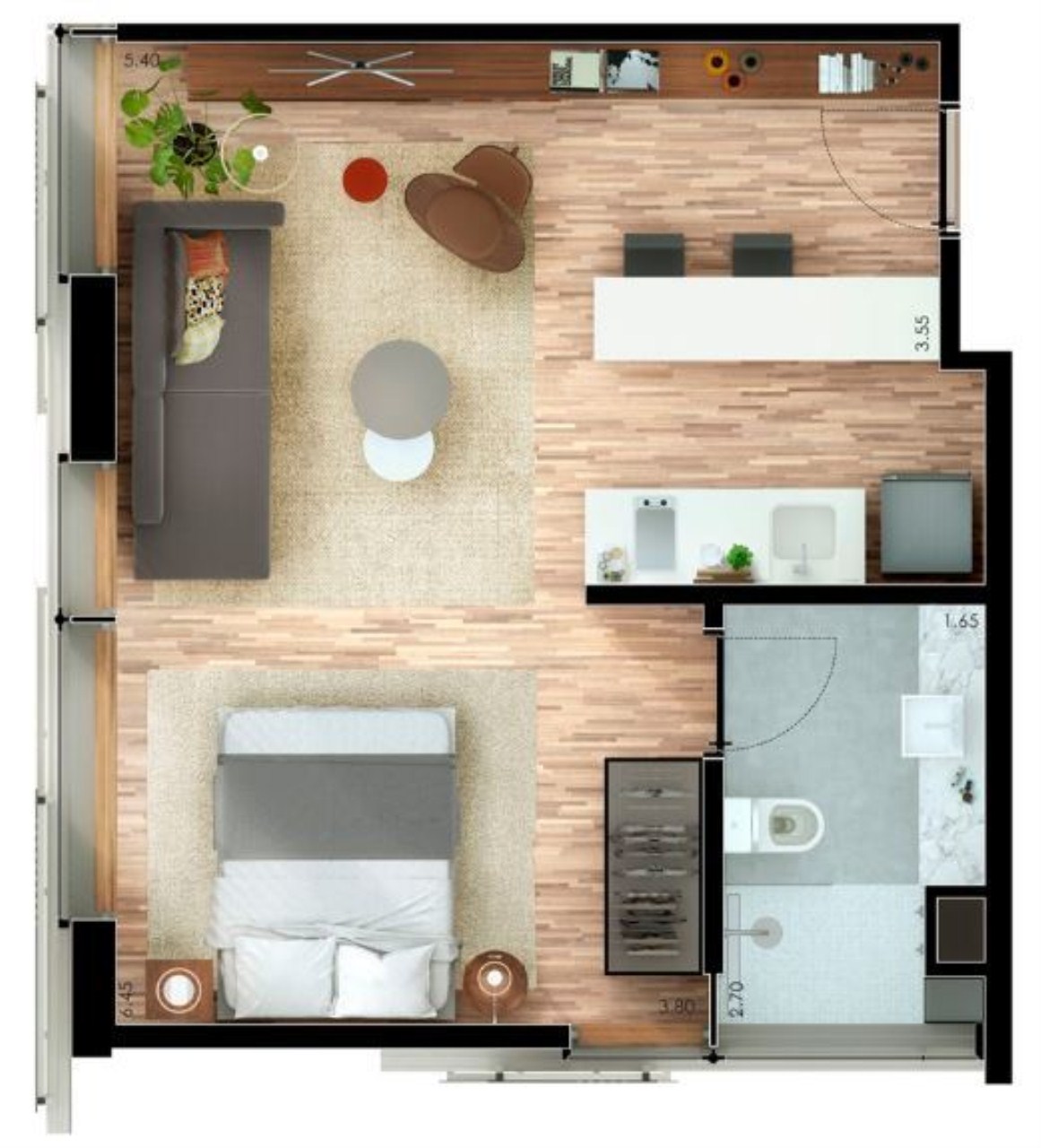 Apartamento, 1 quarto, 40 m² - Foto 27