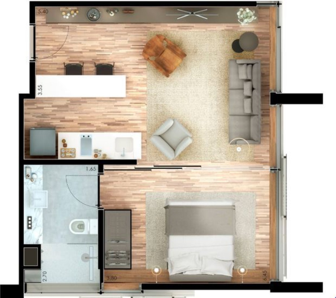 Apartamento, 1 quarto, 40 m² - Foto 28