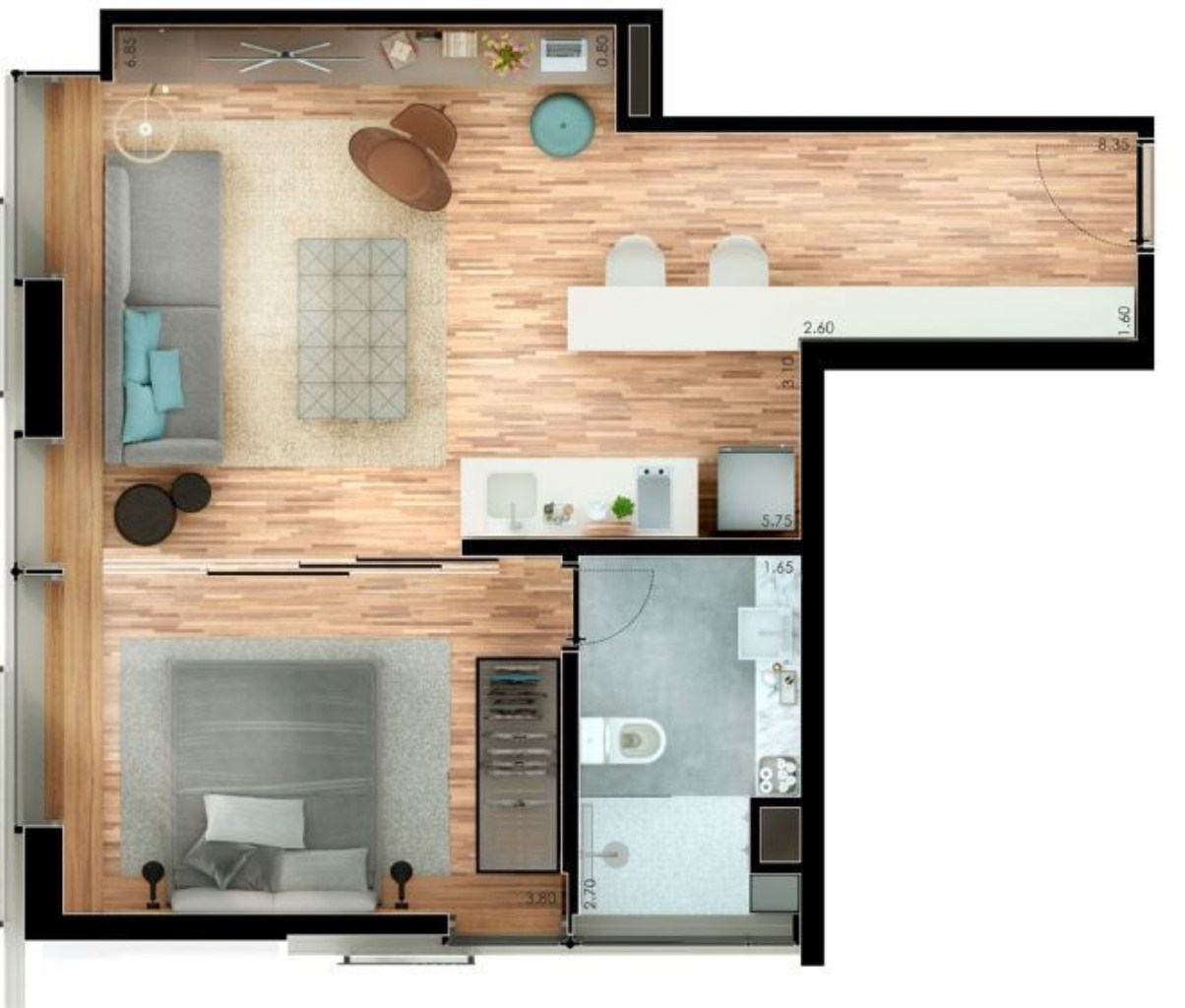 Apartamento, 1 quarto, 40 m² - Foto 29