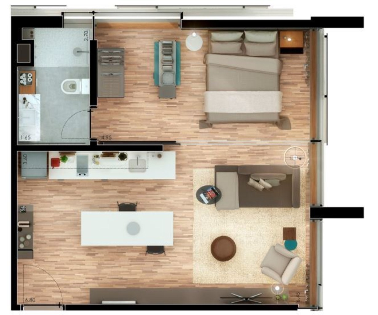 Apartamento, 1 quarto, 40 m² - Foto 31