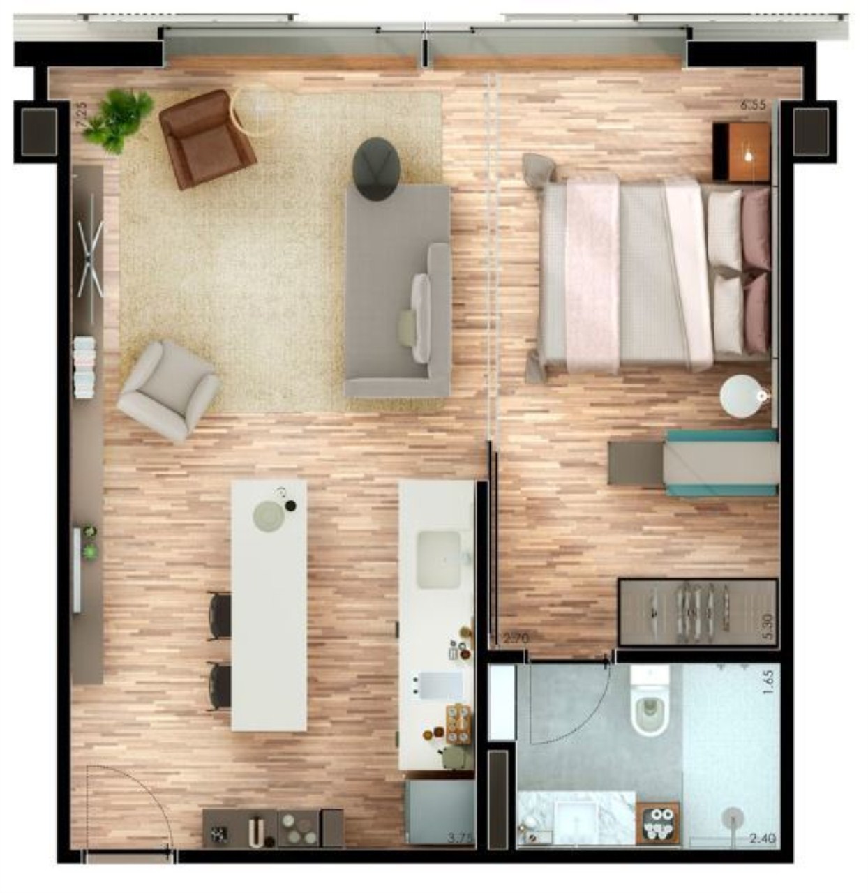 Apartamento, 1 quarto, 40 m² - Foto 33