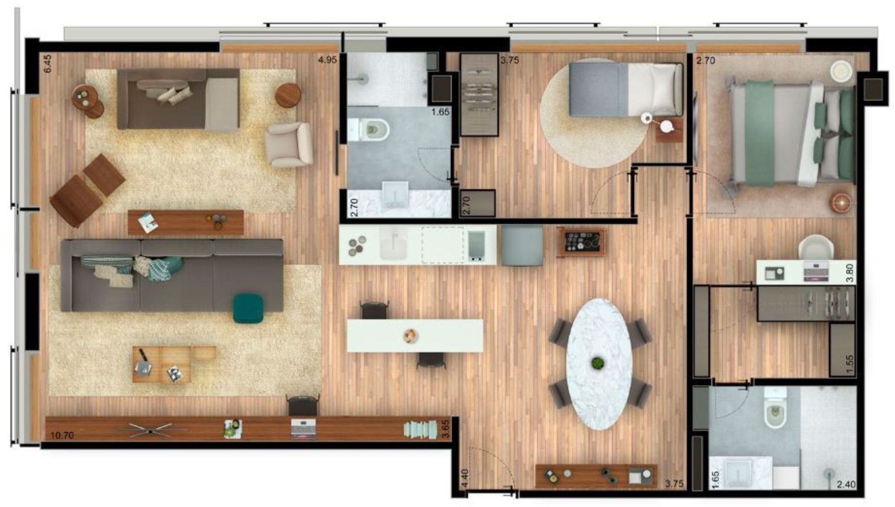 Apartamento, 1 quarto, 40 m² - Foto 37