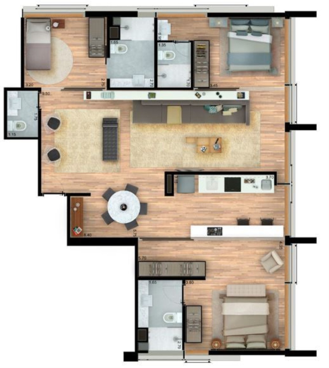 Apartamento, 1 quarto, 40 m² - Foto 39