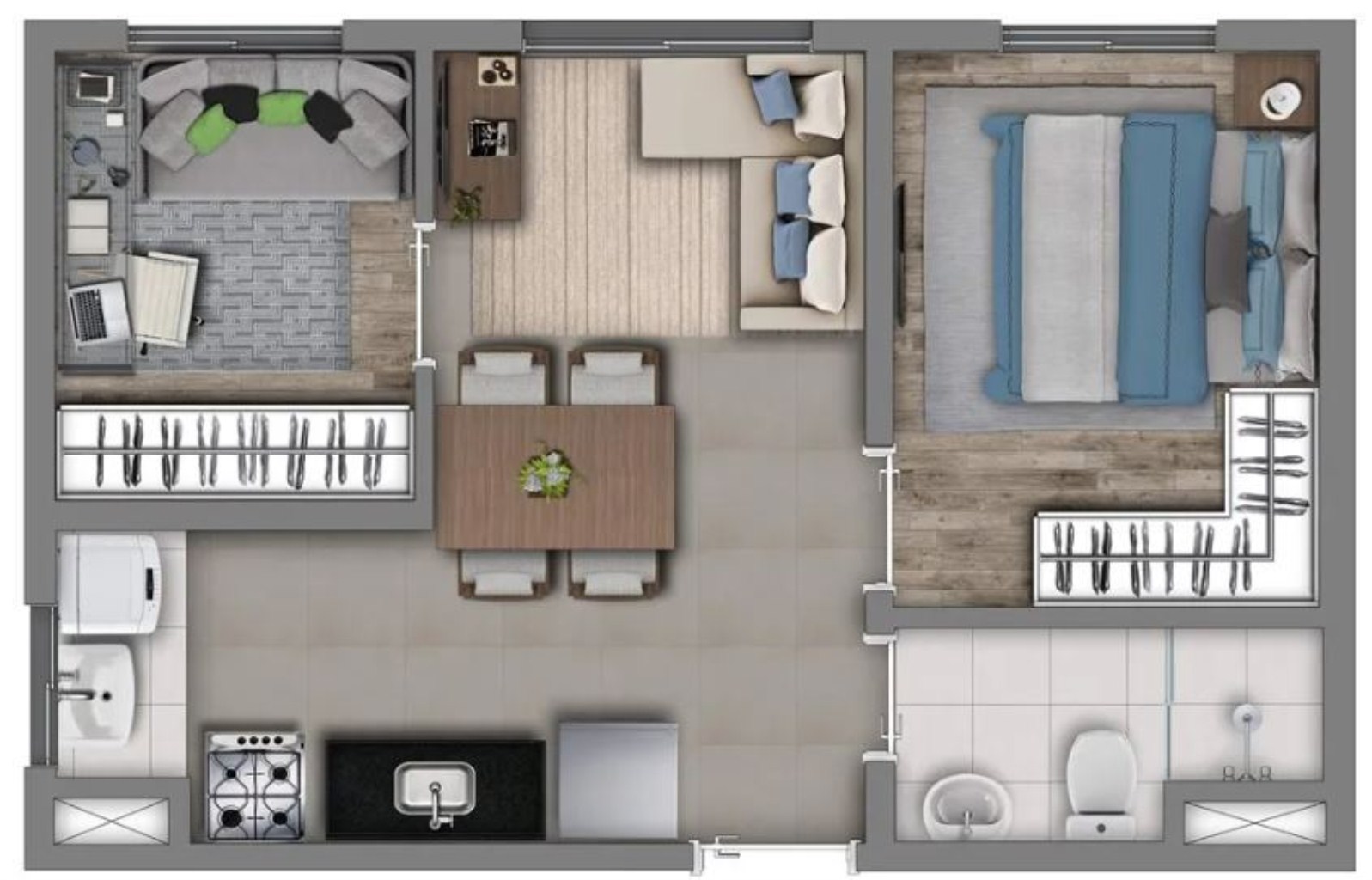Apartamento, 2 quartos, 33 m² - Foto 15