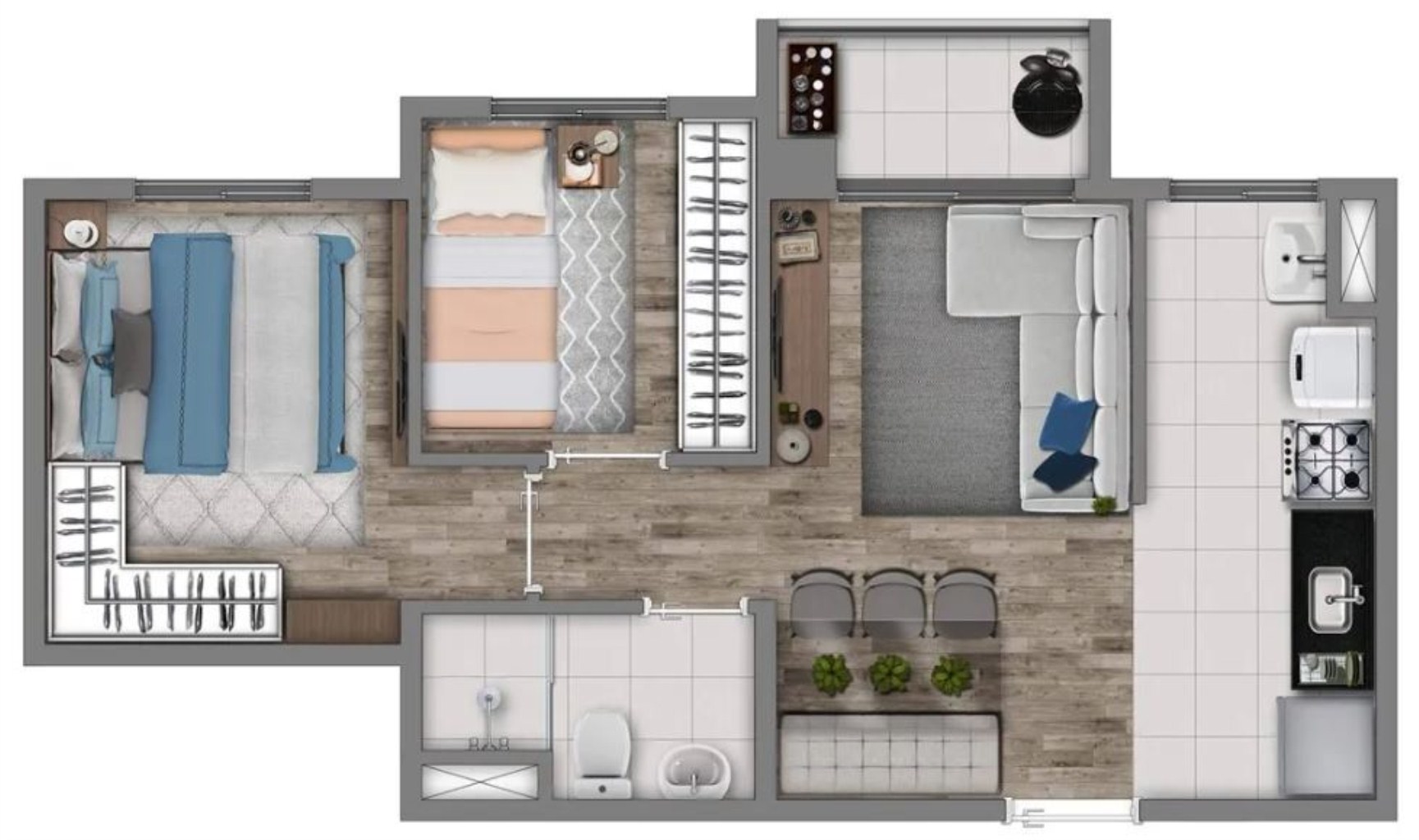 Apartamento, 2 quartos, 33 m² - Foto 16