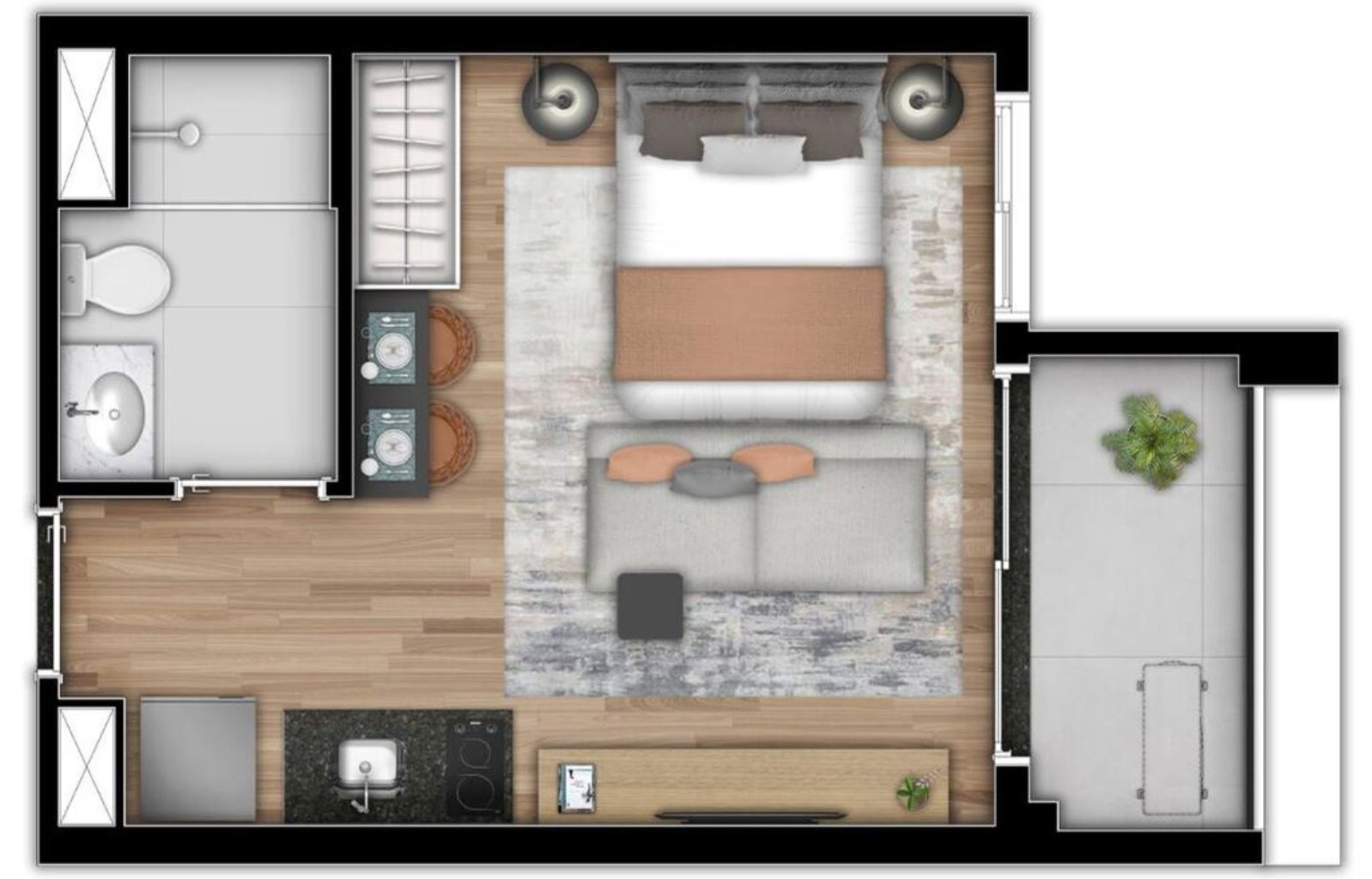 Apartamento, 1 quarto, 25 m² - Foto 22