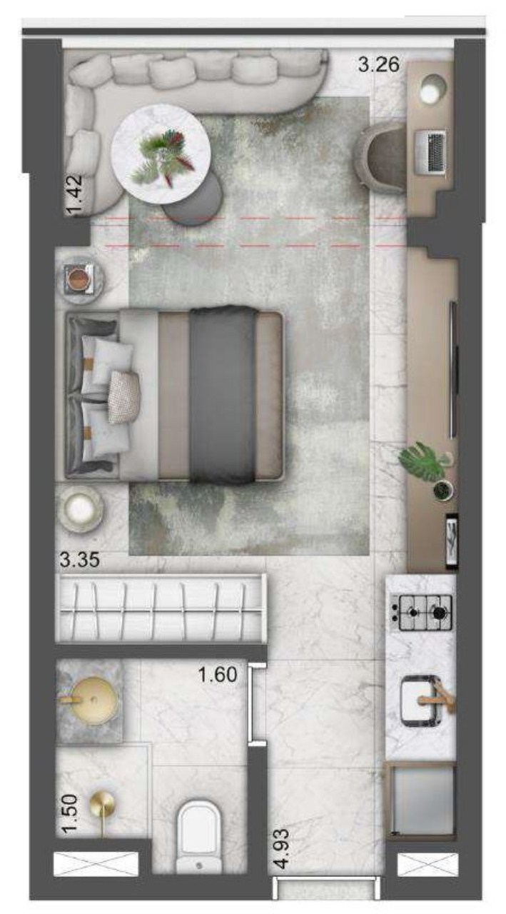 Apartamento, 1 quarto, 28 m² - Foto 10