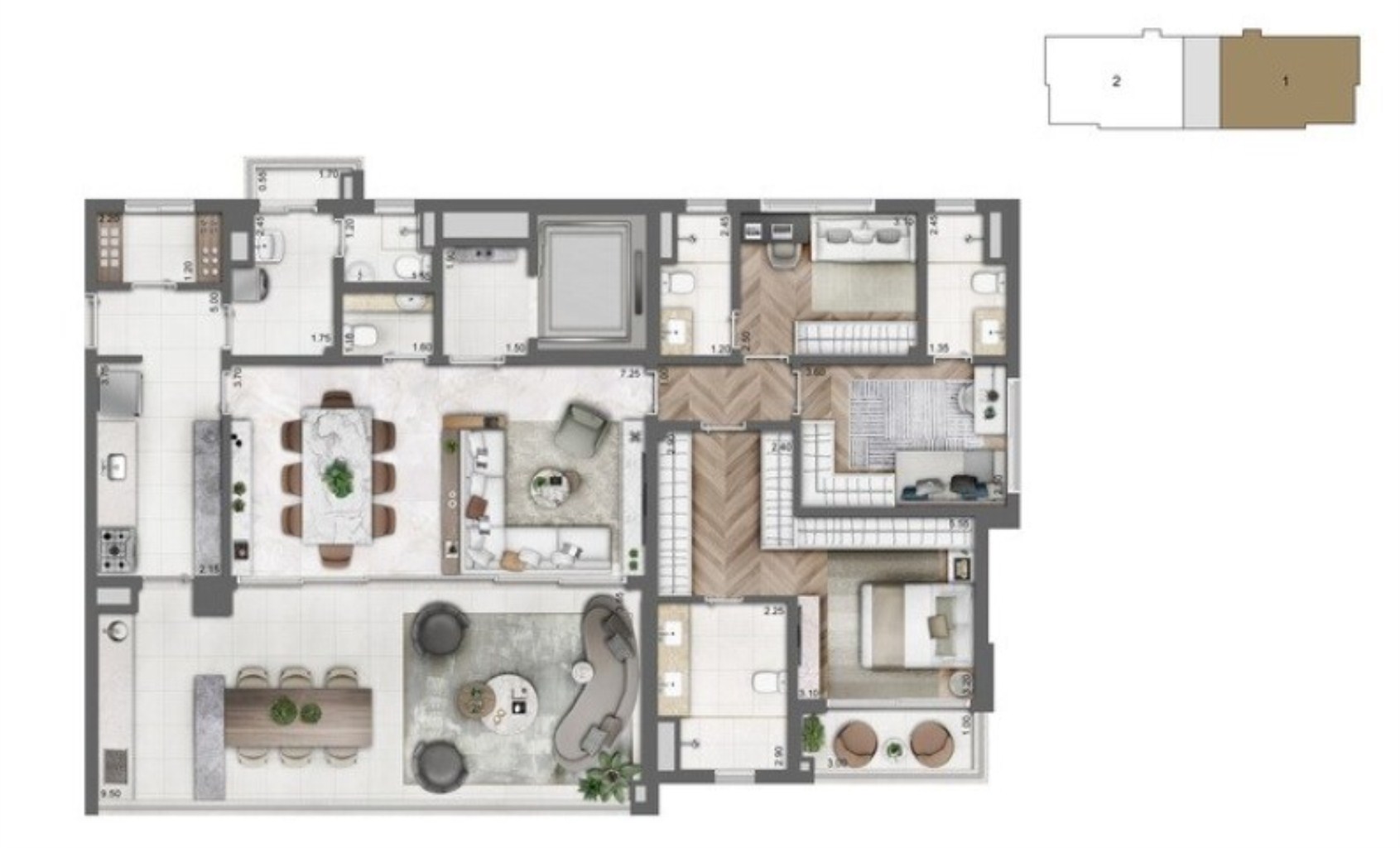 Apartamento, 3 quartos, 165 m² - Foto 13