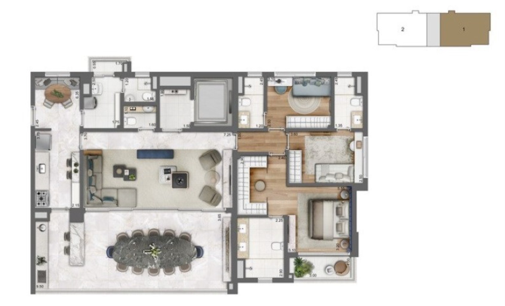 Apartamento, 3 quartos, 303 m² - Foto 12