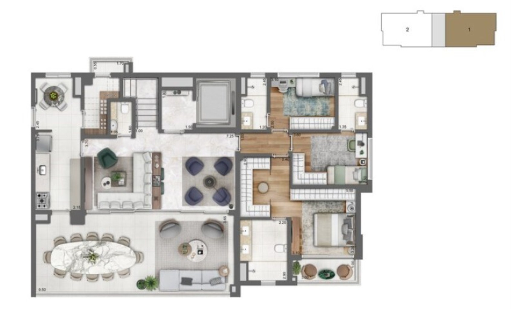 Apartamento, 3 quartos, 303 m² - Foto 15