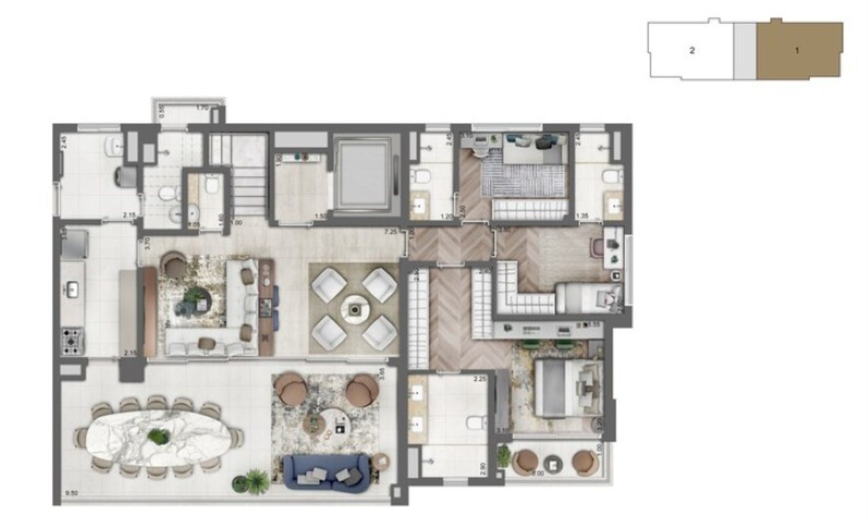 Apartamento, 3 quartos, 303 m² - Foto 17