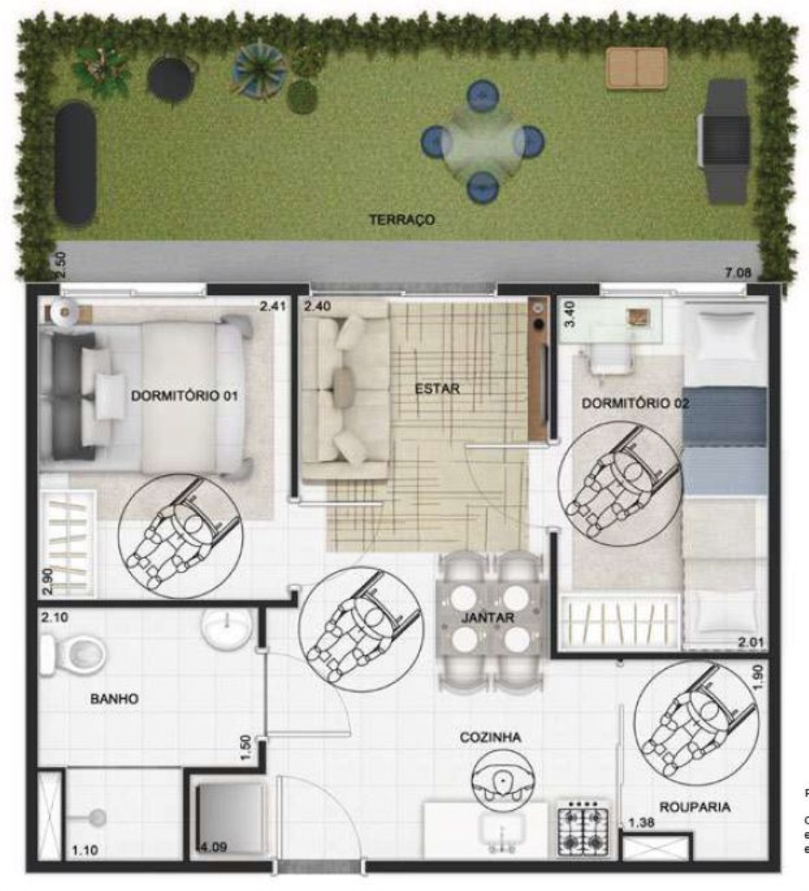 Apartamento, 2 quartos, 40 m² - Foto 24