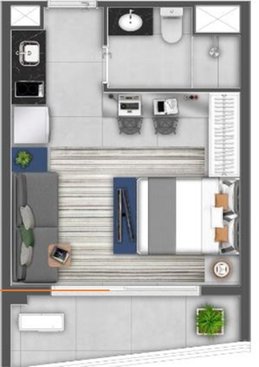 Apartamento, 1 quarto, 33 m² - Foto 21