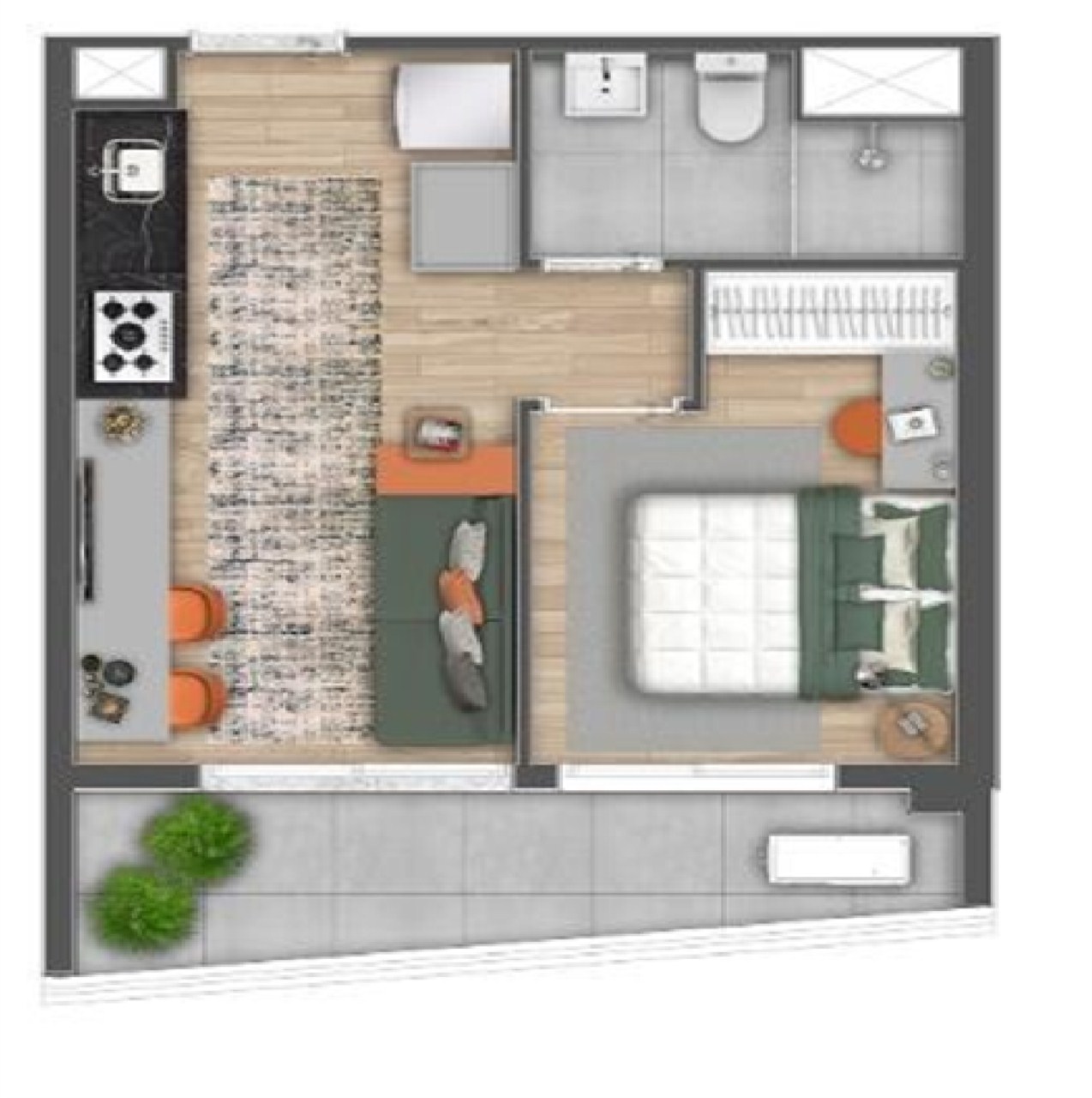 Apartamento, 1 quarto, 33 m² - Foto 22