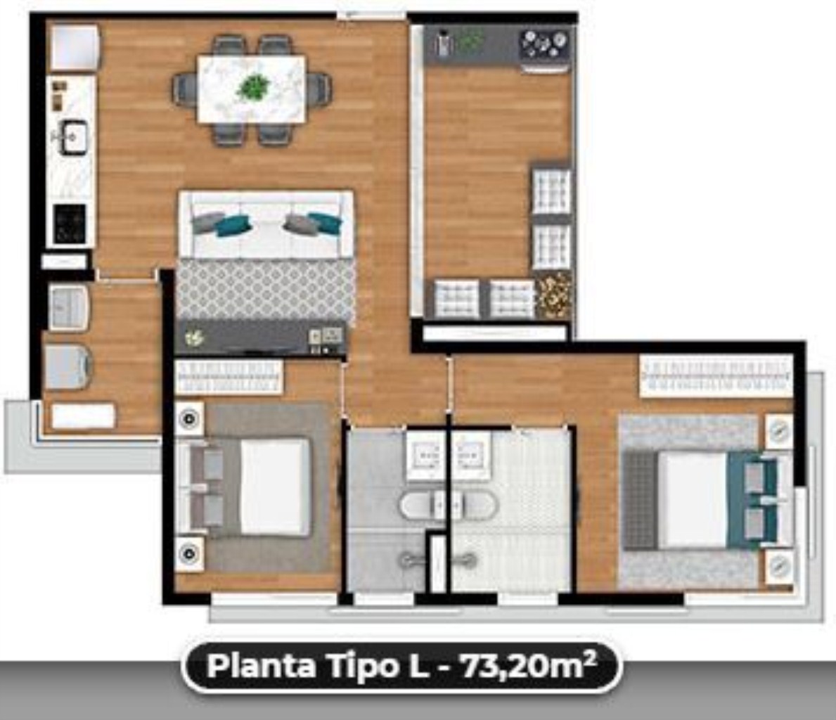 Apartamento, 3 quartos, 98 m² - Foto 12