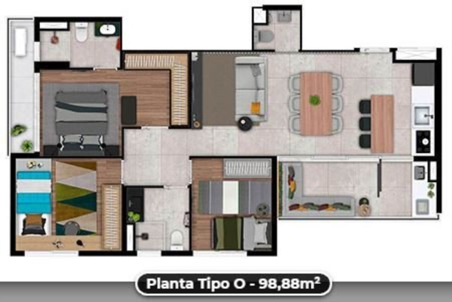 Apartamento, 3 quartos, 98 m² - Foto 21