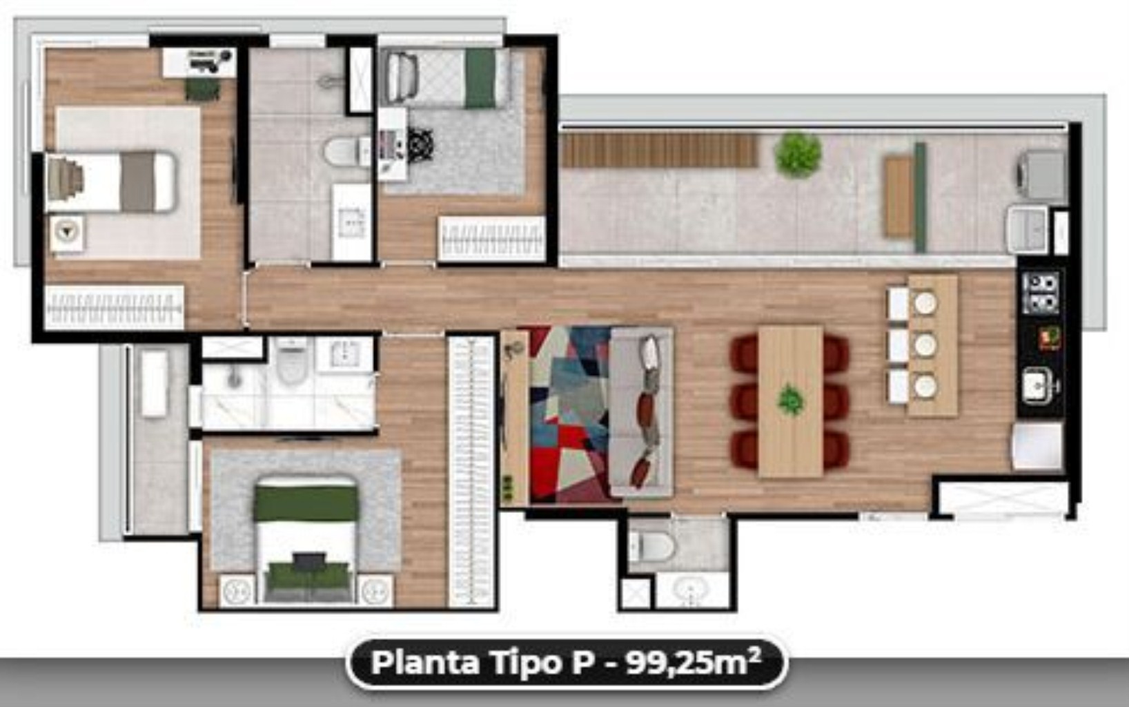 Apartamento, 3 quartos, 98 m² - Foto 22