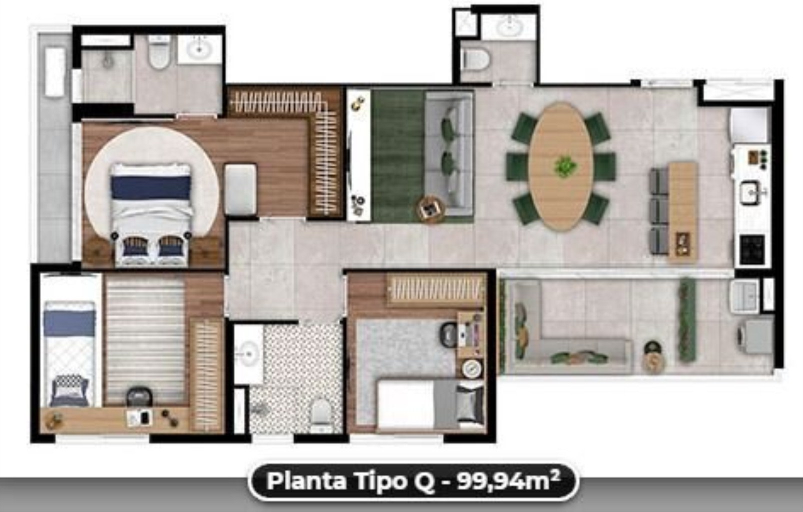 Apartamento, 3 quartos, 98 m² - Foto 23