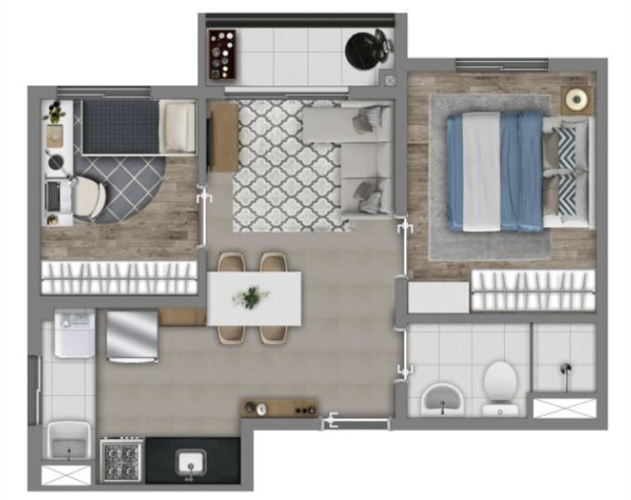 Apartamento, 1 quarto, 41 m² - Foto 11