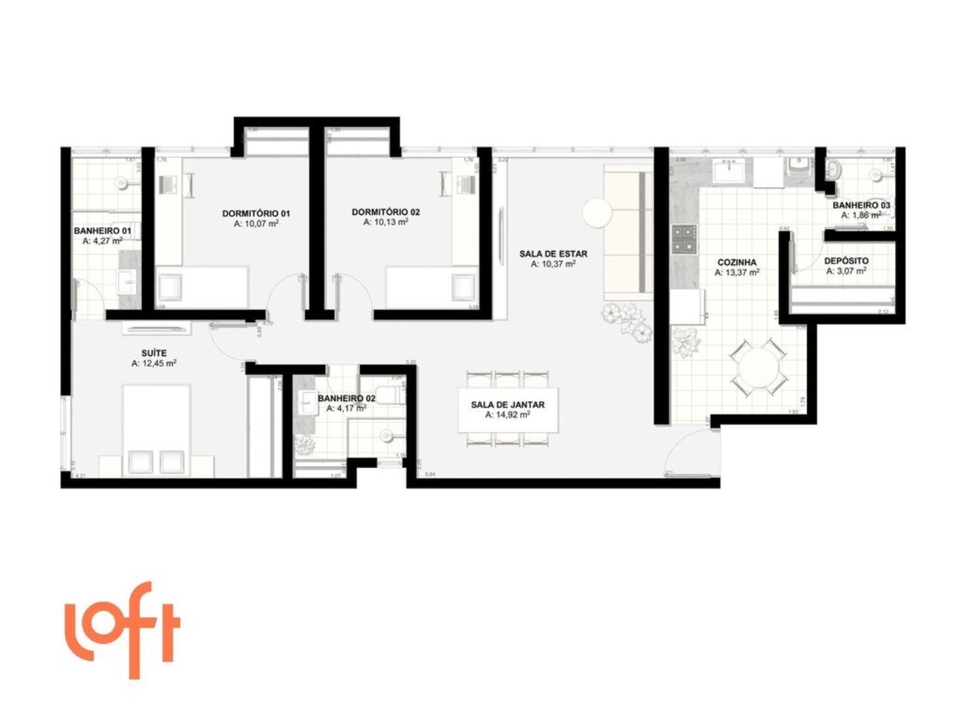 Apartamento, 3 quartos, 106 m² - Foto 63