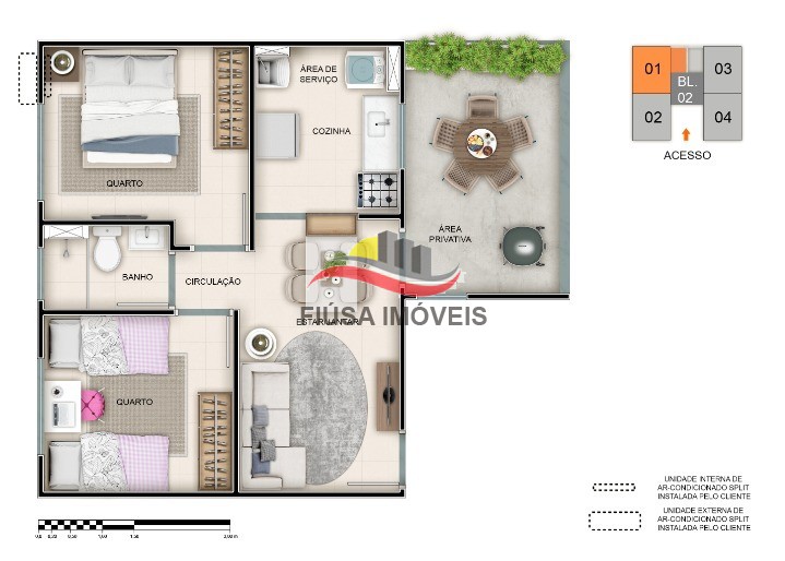 Apartamento, 2 quartos, 43 m² - Foto 12