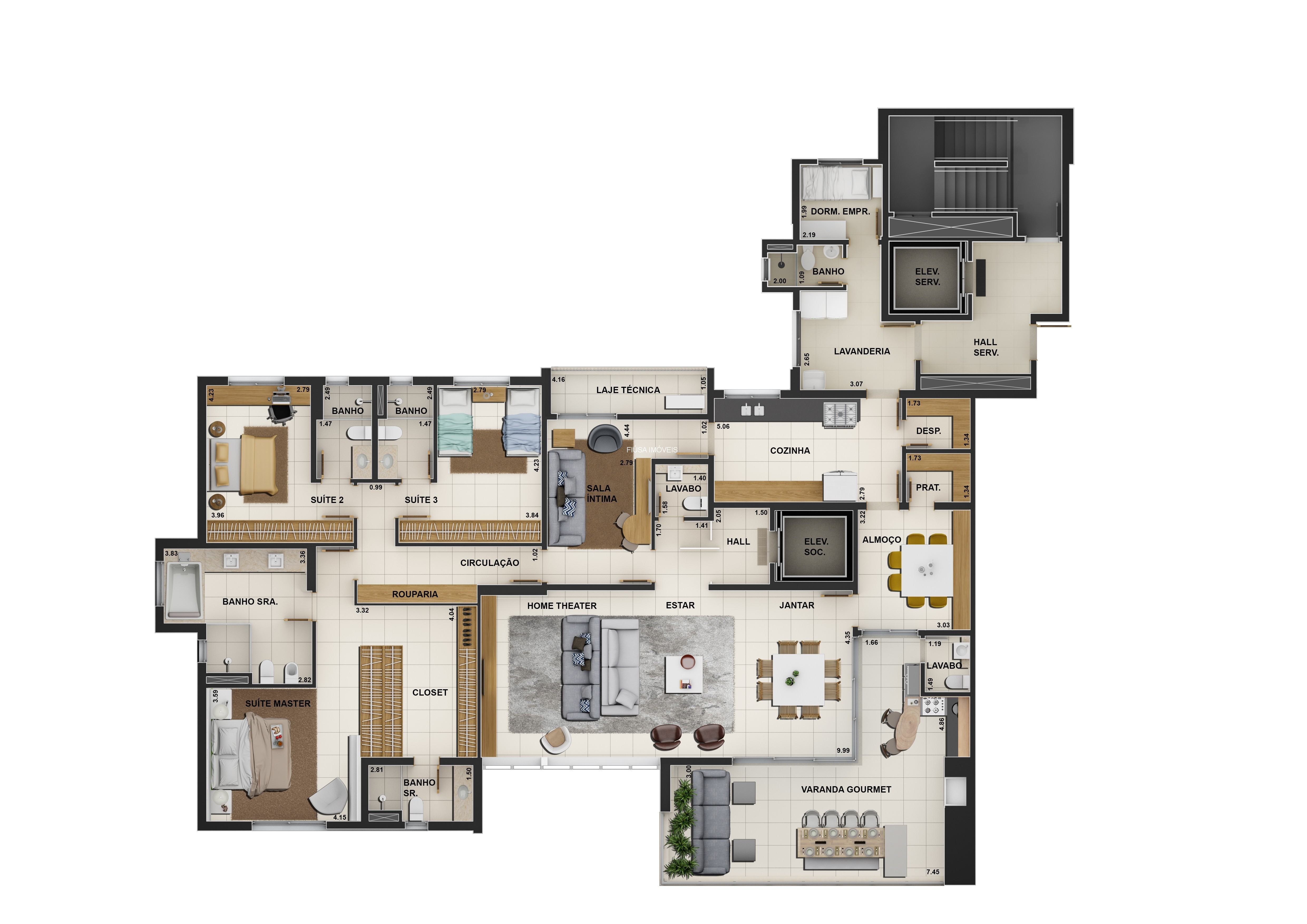 Apartamento, 4 quartos, 278 m² - Foto 29