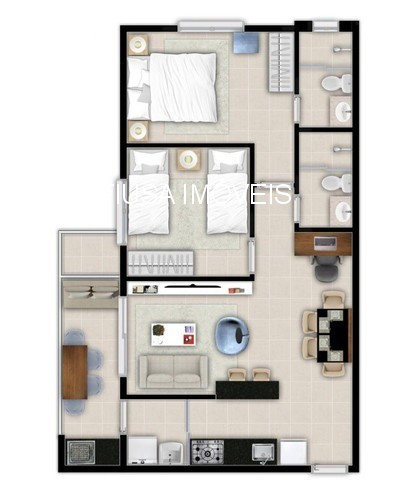 Apartamento, 2 quartos, 62 m² - Foto 6