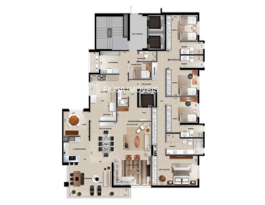Apartamento, 4 quartos, 245 m² - Foto 23