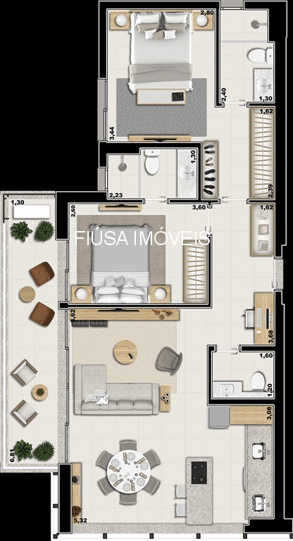 Apartamento, 2 quartos, 56 m² - Foto 13