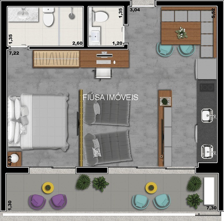 Apartamento, 2 quartos, 56 m² - Foto 11