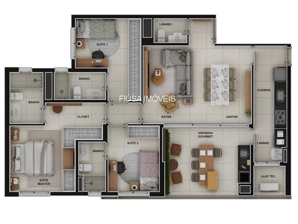 Apartamento, 3 quartos, 92 m² - Foto 76