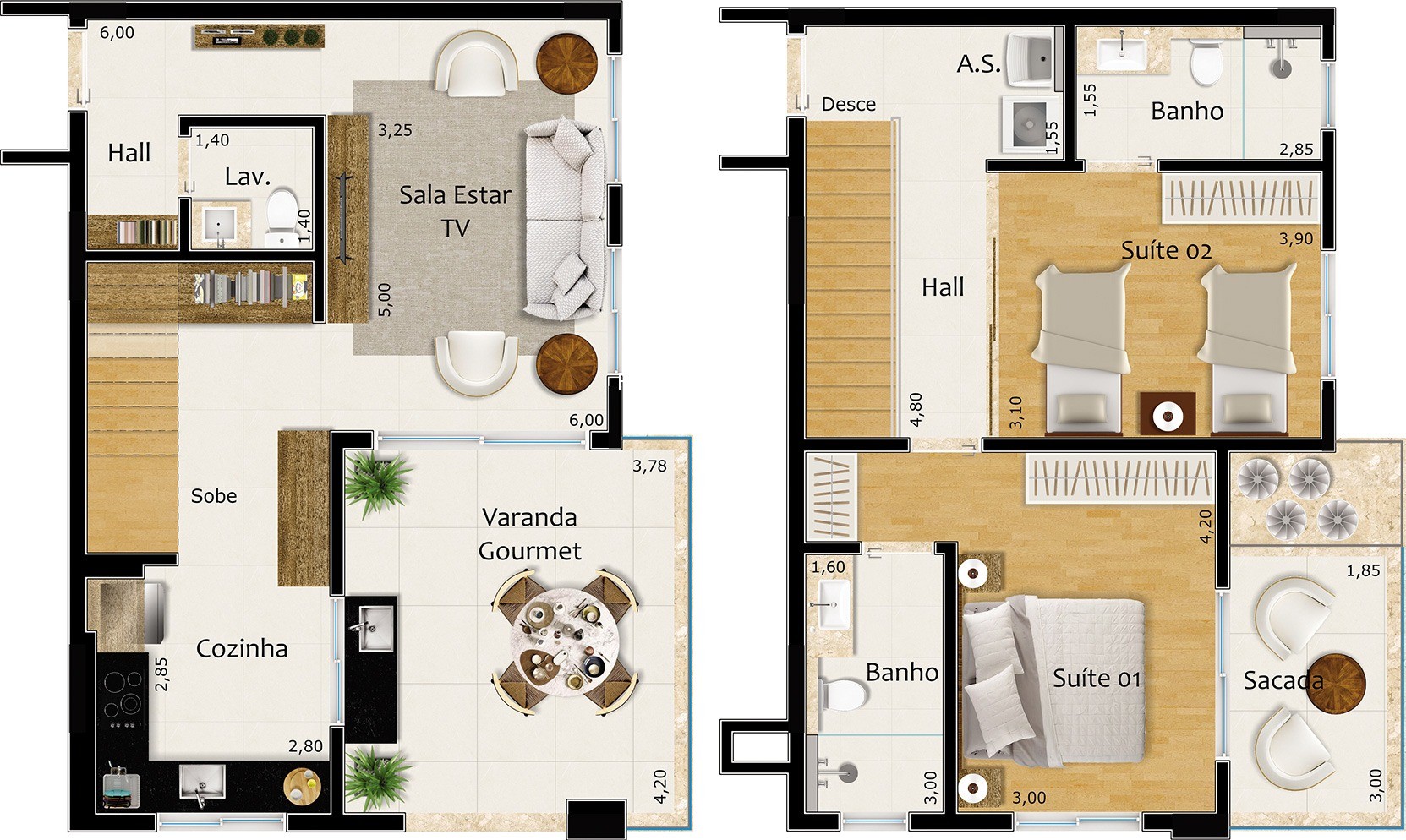 Apartamento, 1 quarto, 48 m² - Foto 34