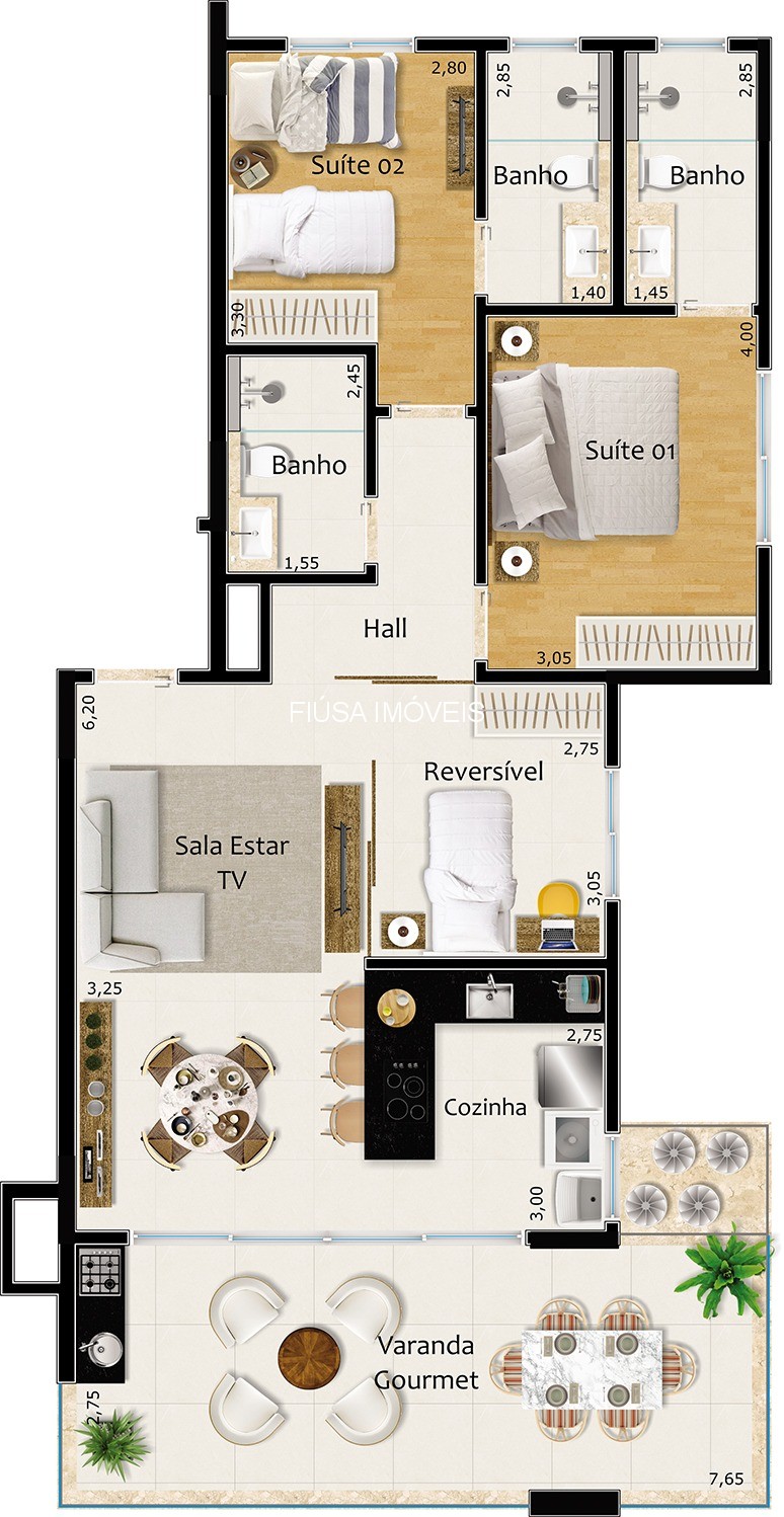 Apartamento, 1 quarto, 48 m² - Foto 38