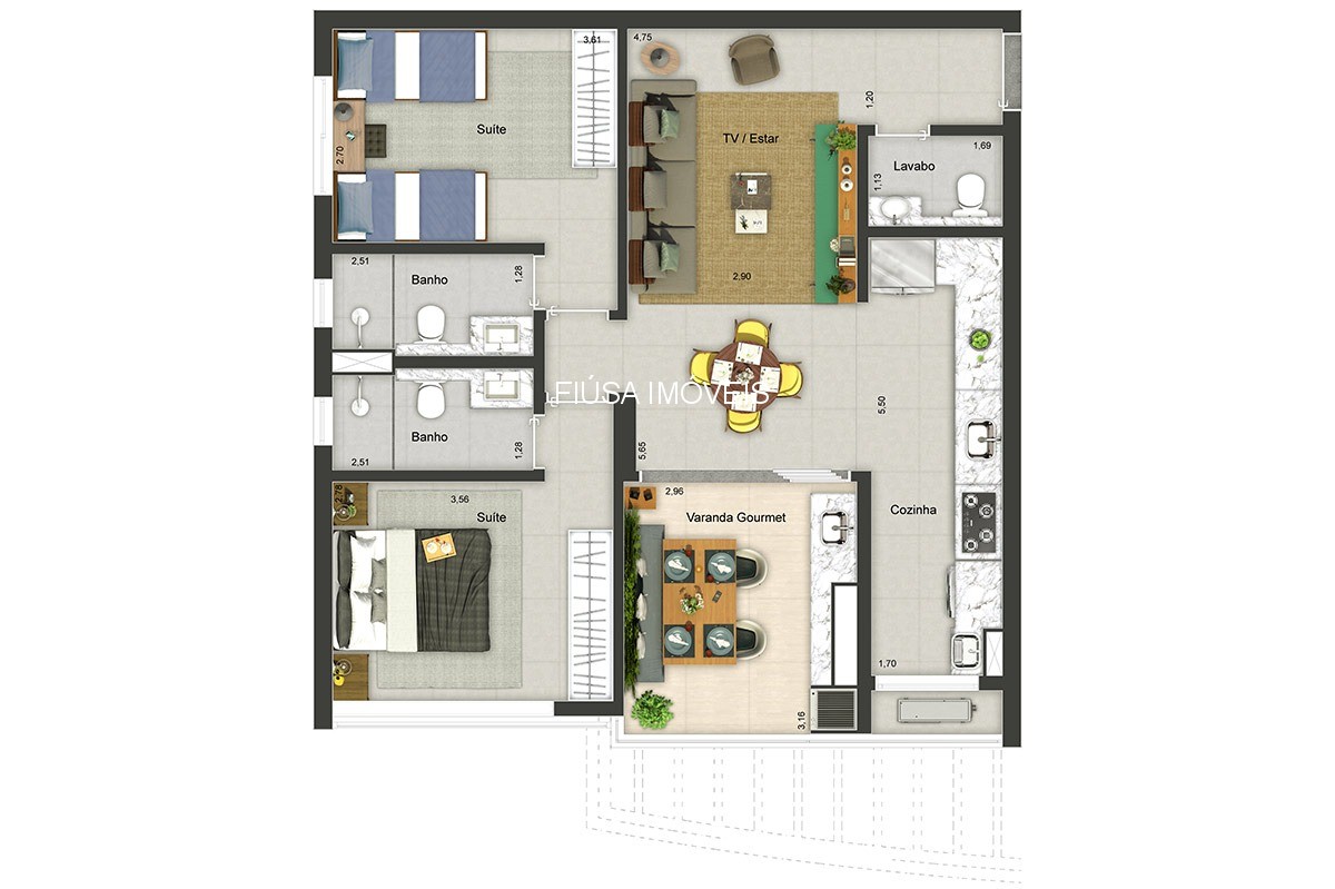Apartamento, 2 quartos, 80 m² - Foto 24