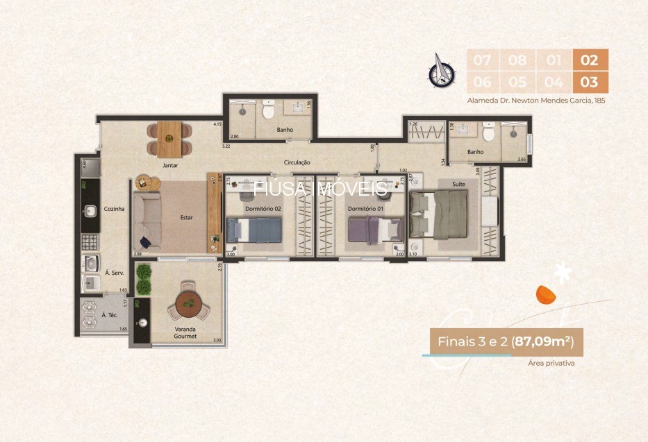 Apartamento, 2 quartos, 77 m² - Foto 8
