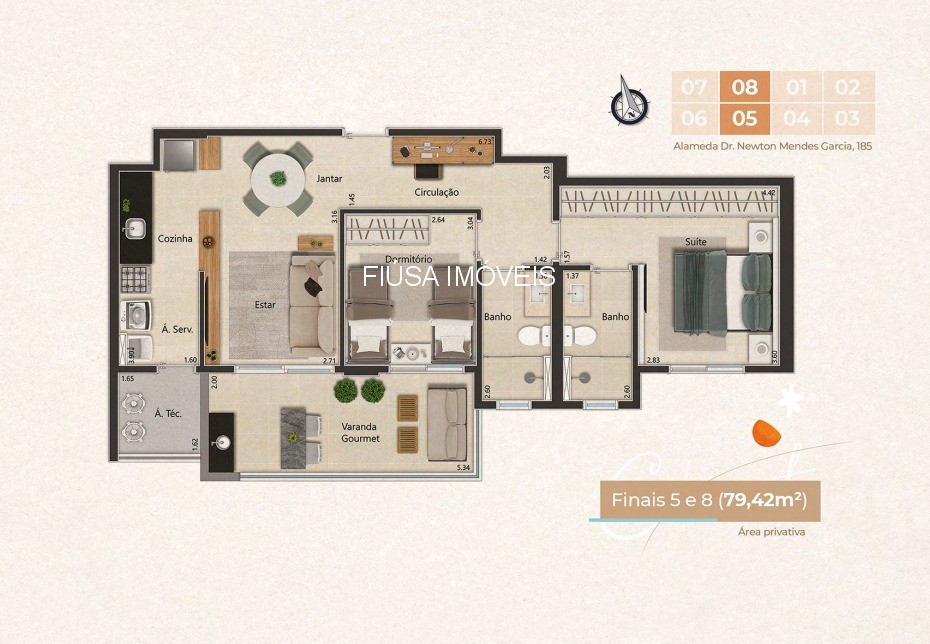 Apartamento, 2 quartos, 77 m² - Foto 9
