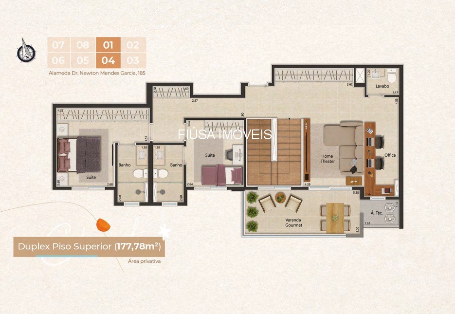 Apartamento, 2 quartos, 77 m² - Foto 2