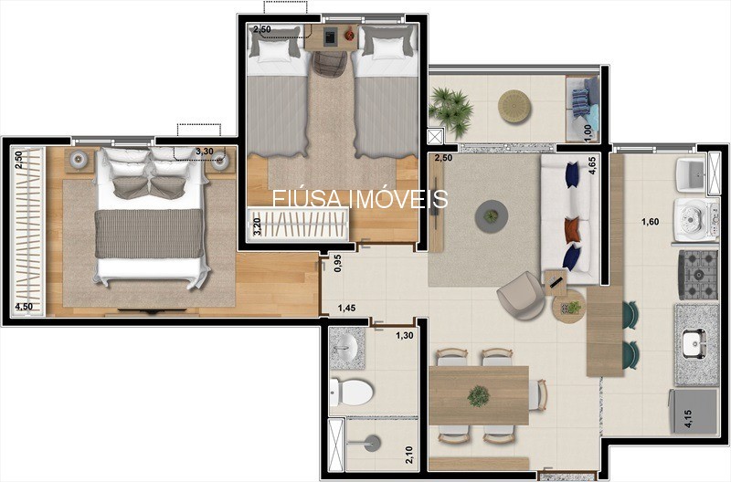 Apartamento, 2 quartos, 56 m² - Foto 18