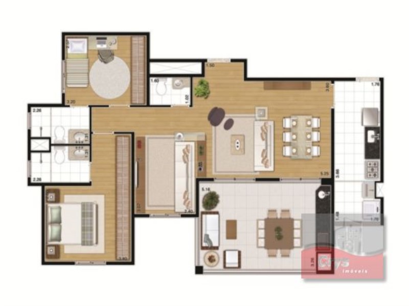 Apartamento, 3 quartos, 98 m² - Foto 27