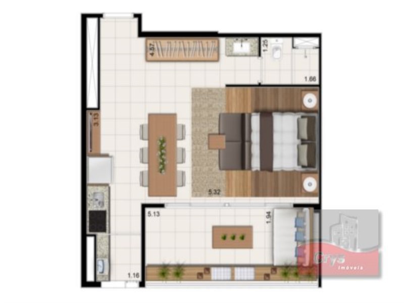 Apartamento, 1 quarto, 52 m² - Foto 19